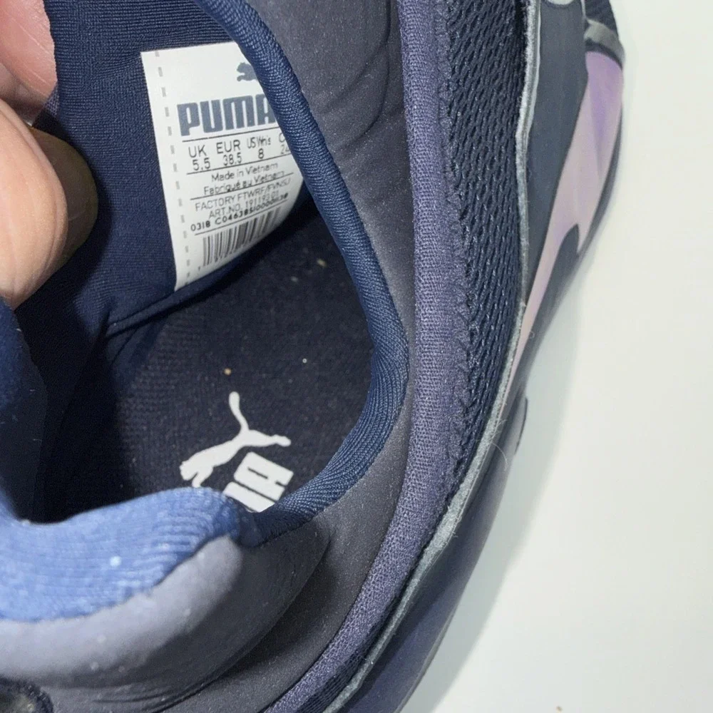 Puma Womens Blue Indigo and‎ Allure Fierce Core Running Shoes Size 7C